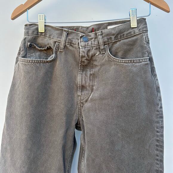 Zara Brown Denim Straight Leg High Rise Jeans Tik Tok Viral Straight Leg Size 4 - Picture 3 of 11